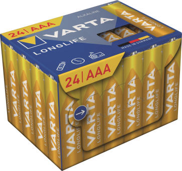 VARTA LONGLIFE AAA Cube=24   04103301134 