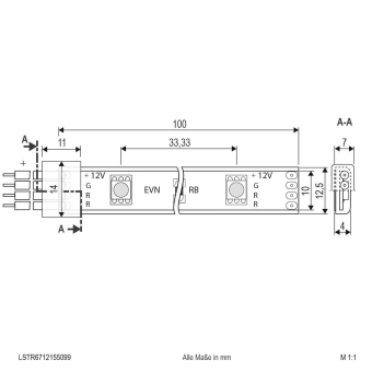 EVN RGB-LED -Stripe       LSTR6712155099 
