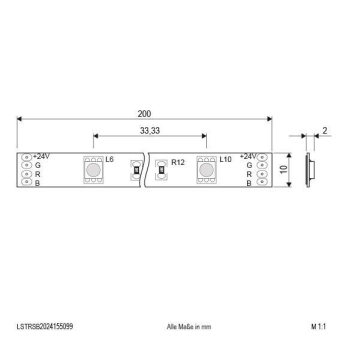 EVN RGB-LED-Stripe      LSTRSB2024155099 