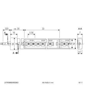 EVN LEDStrip IP68 20W/m LSTRSB6824902802 