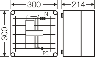 HENS Mi 6204,1x3pol. Adapter f.  Mi 6204 