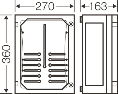 HENS ENYSTAR-Zählergehäuse FP    FP 2211 