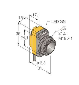 TURCK Opto Sensor Laser Sender   QS186LE 