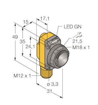 TURCK Opto Sensor Laser Sender QS186LEQ8 