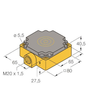 Turck Induktiver Sensor NI40-CP80-Y1/S97 