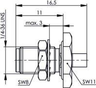 TG   SMA-Kabeleinbaubuchse G10 100024717 