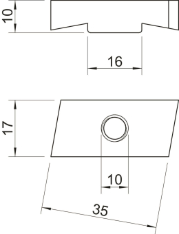 OBO MS40SN M10 A4 Gleitmutter 