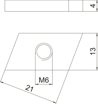 OBO CL27SN M6 ZL Gleitmutter 