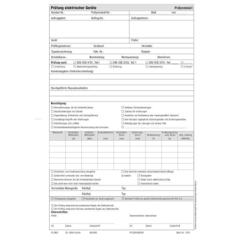Beha Prüfprotokoll (50 Stk) FTC00001279D 