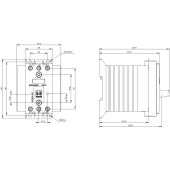 Siemens 3RF24201AC45 Halbleiterschütz 