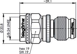 TEGA Adapter TNC auf N Sti-Sti 100123602 