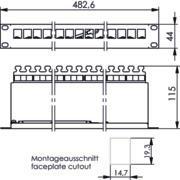 TG 19" Modulträger 1 HE      J02023A0033 