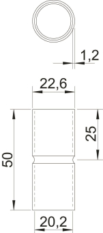 OBO SV20W ALU Aluminiumverbindungsmuffe 
