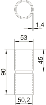 OBO SV50W ALU Aluminiumverbindungsmuffe 
