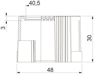 OBO 129 TB PG36 Rohrendtülle teilbar PG 
