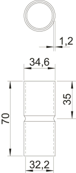 OBO SV32W ALU Aluminiumverbindungsmuffe 
