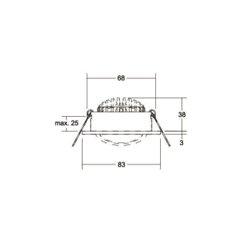 Brumberg LED-Einbaustrahler   39413173DW 