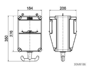 Bals Hängeverteiler IP44 2xSteck. 574420 