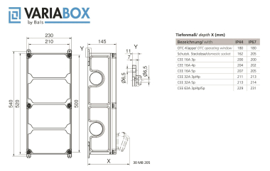 Bals VARIABOX-XL IP44 2xSteckd.    89097 