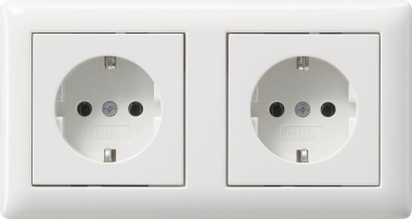 GIRA 079303 SCHUKO-Set 2f verdr.Standard 