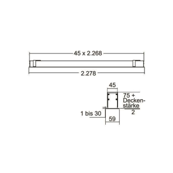 Brumberg LED-Einbau-Profill., 7428182032 