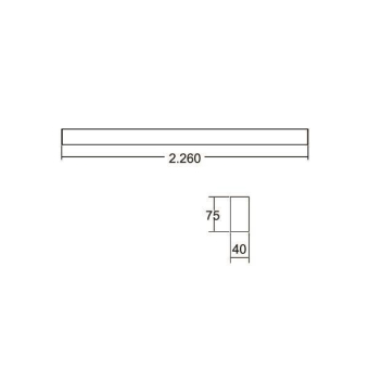 Brumberg LED-Anbau-Profill.,  7413142032 