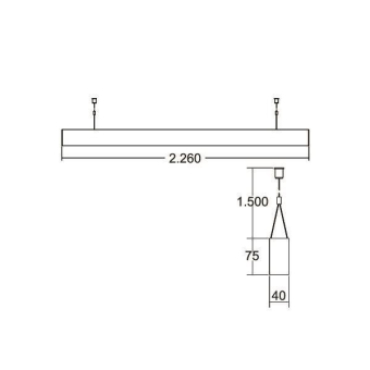 Brumberg LED-Pendel-Profill., 7432235032 
