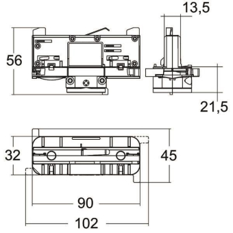 Brumberg 3-Ph.Schienenadapter m 87138070 