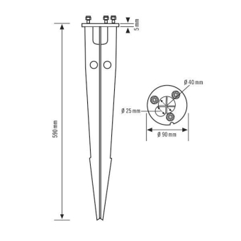 Esylux ALVA GROUND SPIKE      EL10820182 
