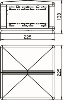OBO T8NL 00C 9011 Telitank 225x225x125 