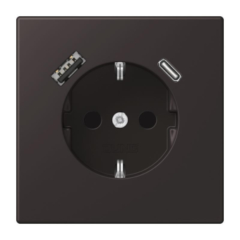 Jung SCHUKO-Steckd.m.USB  LC1520-15CA248 