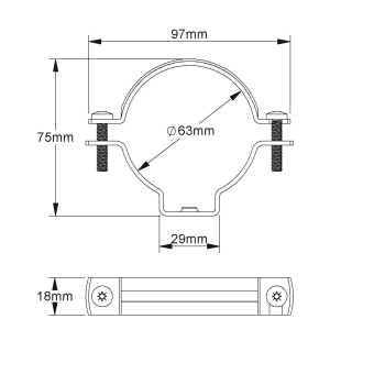 Fintech Rohr-Kabelabstands   IPA 63 G E5 