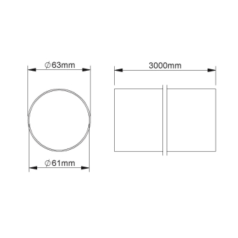Fintech Steckrohr M63 ID60mm   IESR 63 A 