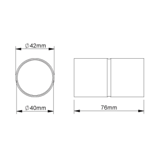 Fintech Steckmuffe M40 L:73mm IESM 40 E5 