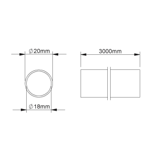 Fintech Steckrohr M20 ID18mm   IESR 20 A 