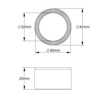 Fintech Endtülle M40 PVC-weich    IEE 40 