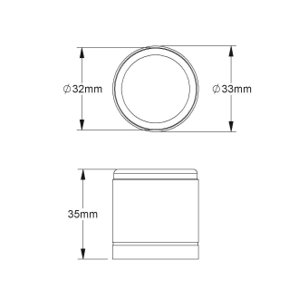 Fintech Endtülle M32 alu       IEE 32 AL 