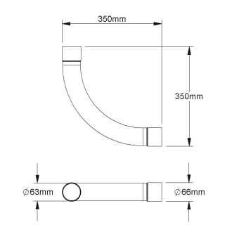 Fintech Steckrohrbogen 90°    IESB 63 AL 