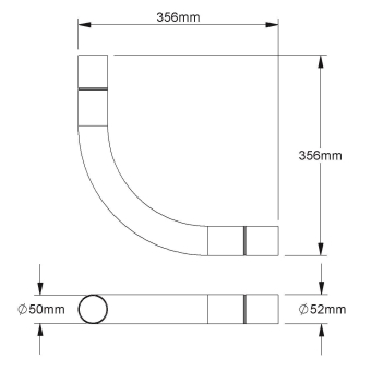 Fintech Steckrohrbogen 90° M50 IESB 50 F 