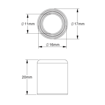 Fintech Endtülle M16 PVC-weich    IEE 16 