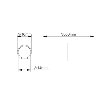 Fintech Steckrohr M16 ID14mm  IESR 16 E5 