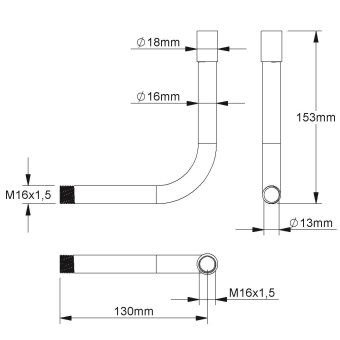 Fintech Gewinderohrbogen 90°   IEGB 16 A 