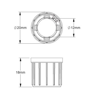 Fintech Endtülle M16 Poly        IEEK 16 