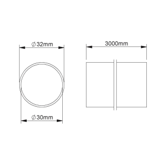 Fintech Steckrohr M32 ID29,6mm IESR 32 F 