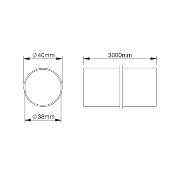 Fintech Steckrohr M40 ID37,4mm IESR 40 F 