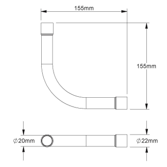 Fintech Steckrohrbogen 90°    IESB 20 AL 