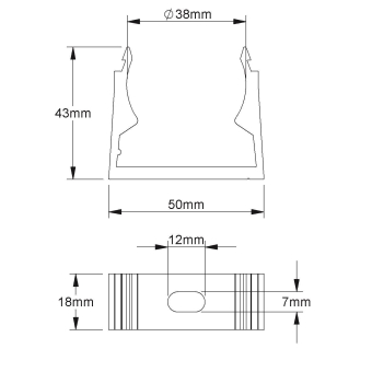 Fintech Klemmschelle M40 alu    IK 40 AL 