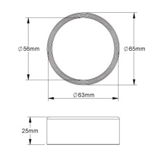 Fintech Endtülle M63 PVC-weich    IEE 63 
