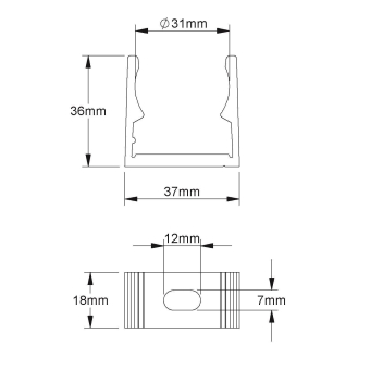 Fintech Klemmschelle M32 alu    IK 32 AL 