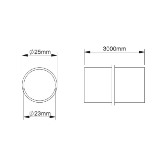 Fintech Steckrohr M25 ID22,6mm IESR 25 F 
